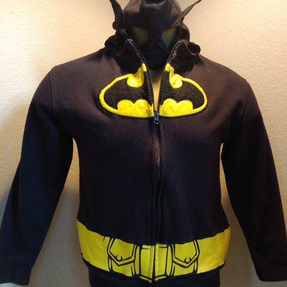 Boys Batman Set Kids Hoodie And Trousers Clothing Suit With Bat Ears